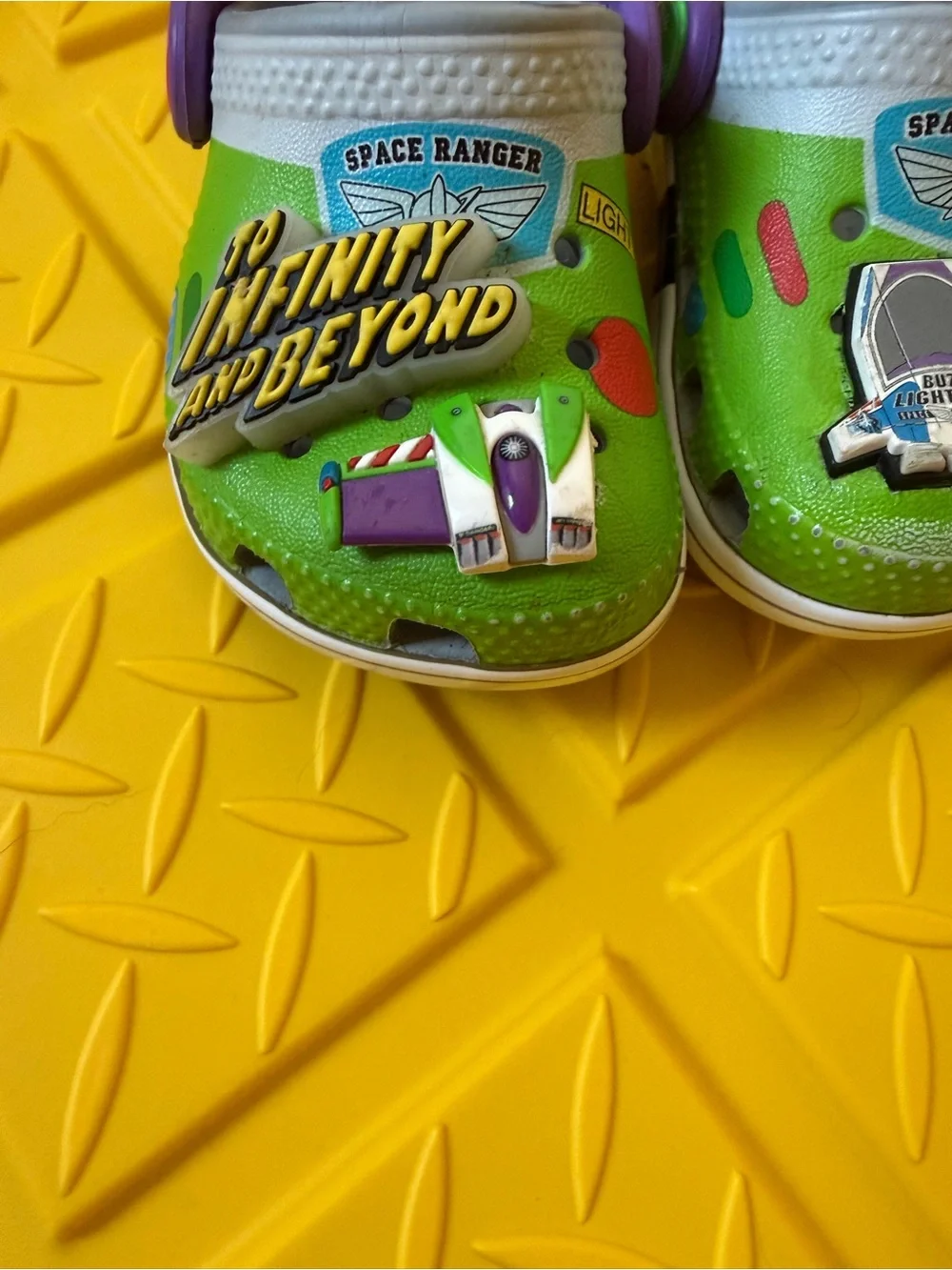 Kids Green Buzz Lightyear Croc Shoes
